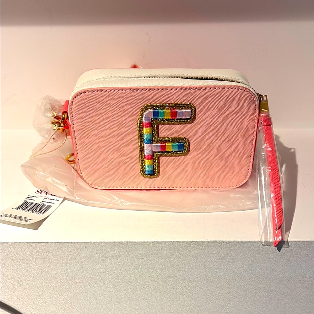 Children’s Monogramed Initial “F” Crossbody Bag. NWT